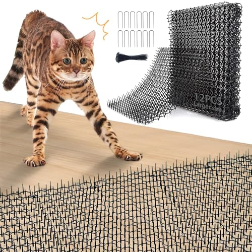 Dornengitter Gegen Katzen,12 Stücke Katzenabwehr Matte 34*42cm,Tier Barriere mit Spikes,Anti Katzen Matte,Katzengitter Garten,Dornengitter Tier-barriere,Katzenschreck Gitter,Dornengitter Katzenabwehr Dornengitter Gegen Katzen,12 Stücke Katzenabwehr Matte 34*42cm,Tier Barriere mit Spikes,Anti Katzen Matte,Katzengitter Garten,Dornengitter Tier-barriere,Katzenschreck Gitter,Dornengitter Katzenabwehr von MEISHANG