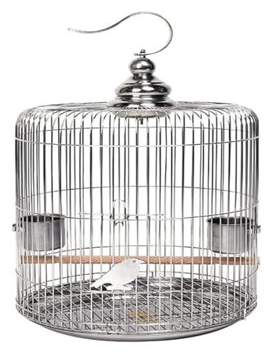 Bird Cagesolid Schmiedeeisen Vogelkäfige Edelstahl Vogel Käfigquadrathaus Kreative Vogelträger Innen Vintage Vogel Flug Cage (30 cm) von MEMEM