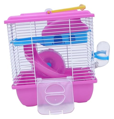 HamsterkäfigHamsterkäfig Villa Käfig for kleine Haustiere Hamster+Käfige Chinchillakäfig Haustierkäfig Rot von MEMEM