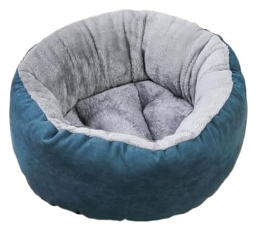 MEMEM KatzenbettHundebett Hundebett Rundes Katzenhöhlen-Donut-Anti-Angst-Plüsch-Hundebett for kleine mittelgroße Hunde und Katzen Haustierbett for Hunde und Katzen(50 * 50cm) von MEMEM