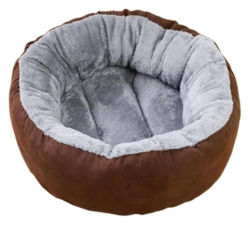 MEMEM KatzenbettHundebett Hundebett Rundes Katzenhöhlen-Donut-Anti-Angst-Plüsch-Hundebett for kleine mittelgroße Hunde und Katzen Haustierbett for Hunde und Katzen(80 * 80cm) von MEMEM