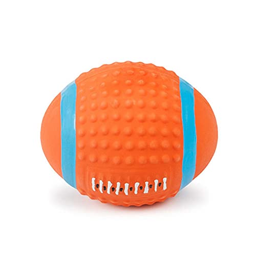 Hundebälle Quietschen Haustierspielzeug Zahnreinigung Bissfest Umweltschutz Latex Fußball Rugby Tennis Hundekauspielzeug von MENGDIYAQIAN