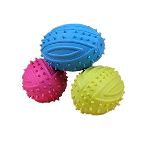 Pet Small Dog Treats Rugby Ball Welpe Interaktives Spielzeug Ball Training Spielzeug Für Große Hunde Kauen Igel Spielzeug Zahnreinigung Bissball von MENGDIYAQIAN