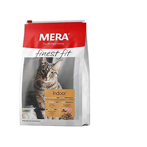 mera fit Indoor, Katzenfutter trocken für aktive Katzen, Trockenfutter aus frischem Geflügel und Reis, gesundes Futter für Hauskatzen, ohne Zucker (400 g) von MERA The Petfood Family