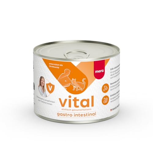 MERAVITAL Gastro Intestinal Katzenfutter nass (6x200g) für Katzen bei Verdauungsstörungen mit hochwertigen Zutaten für ausgewachsene Katzen von MERAVITAL Einfach gesund füttern