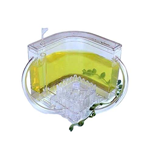 Ant Farm Castle with Tubes Worm Ant Nest Feeding Box Educational Formicarium Habitat for Live Ants Ecosystem Colony Toy with Nutrient Rich Gel (Color : Yellow) von MERAXI