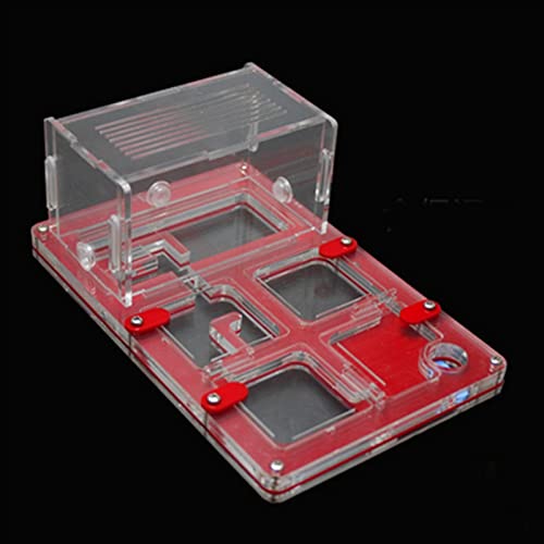 DIY Ameisenfarm Ameisenhaus Ameisennest mit Fütterungssystem Live Ant Viewing Habitat Acryl Transparent Villa House Formicarium Feuchtigkeitsspendendes Fütterungssystem (Color : B) von MERAXI