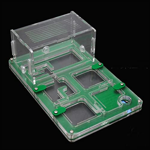 DIY Ant Farm Ameisenhaus Ameisennest mit Fütterungssystem Live Ant Viewing Habitat Acryl Transparent Villa House Formicarium Feuchtigkeitsspendendes Fütterungssystem (Color : C) von MERAXI