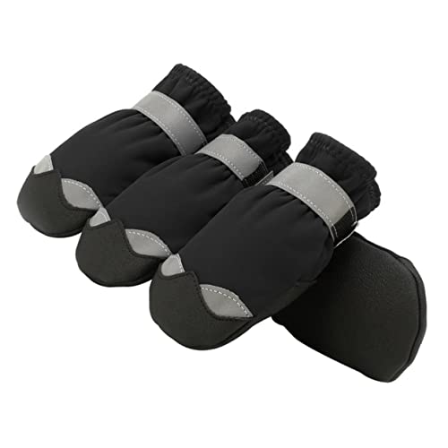 MERRYHAPY Winter Haustier Pfotenschutz Hundeschuhe wasserdichte Hundestiefel Welpen Schneestiefel Anti-Rutsch Pfotenschutz von MERRYHAPY