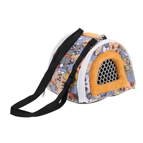 MERRYHAPY Haustier-Träger-Rucksack für Hamster Reisenest Tier-Tragetasche tragbare Hamster-Tasche von MERRYHAPY