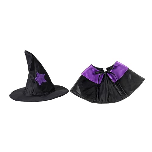 MERRYHAPY Pet Cosplay Dekorative Mantel Hut Set Hund Katze Halloween Kostüme für Festliche von MERRYHAPY