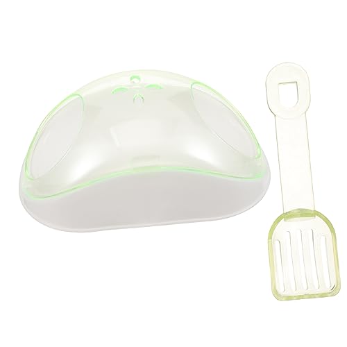 MERRYHAPY 1 Satz Hamster transparentes Badezimmer Rennmaus Toilette Hamster-Sand-Badewanne Chinchilla Hamster sandbad Hamster-Sandbad Hamstersandbad Rennmaus-Badewanne Plastik Light Green von MERRYHAPY