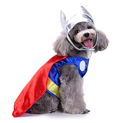 MERRYHAPY 1 Satz Kleidung Cosplay-kostüm Hündchen-Halloween Hundekostüm Haustier Kostüme Welpen-Pyjama Halloween-kostüme Für Hunde Hund Halloween-Anzug Feiertags-haustierkostüm Rot Polyester von MERRYHAPY