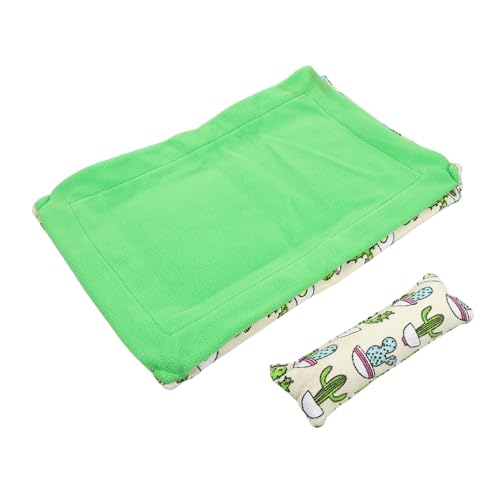 MERRYHAPY 1 Satz Kletterndes Baumwollnest für Haustiere Schlafdecke Schlafhängematte Ratte tierkissen kuschelhöhle Schlafsack Lebensraum Bett bärtiges Drachenbett Segeltuch Green von MERRYHAPY