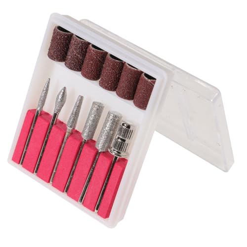 MERRYHAPY 1 Satz Nagelpolierer Nagelbohrer Nagel Ersatz Bits Tragetaschen-Organizer-Einsatz Nagelwerkzeuge Für Anfänger Maniküristische Werkzeuge Elektrisches Pediküre-Set Acrylnägel Keramik von MERRYHAPY