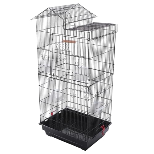 MERRYHAPY 1 Satz Vogelkäfig Mit Ständer Vögel Käfig Meerschweinchen Transportbox Vogelkäfig Montana Transportbox Wellensittich Hamster Transportbox Nagarium Sitzstangen Für Wellensittiche von MERRYHAPY