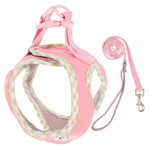 MERRYHAPY 1 Satz kuschelig Verstellbarer Schultergurt gepäckträger Rucksack Hunde hundekleidung Geschirr Hundewelpenweste Weste für Haustiere Hundeweste Hund anspannen Stoff Rosa von MERRYHAPY