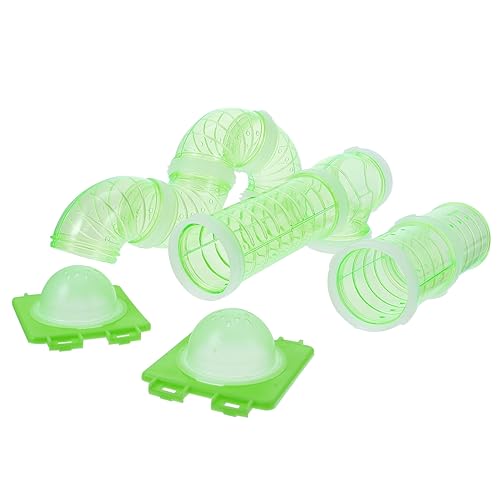 MERRYHAPY 12pcs Hamster Tube Set Käfig Tunnel Anschlüsse Abenteuer Rohr Module Für Hamster Käfig Zubehör von MERRYHAPY