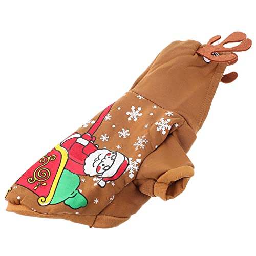 MERRYHAPY 1 X Hunde Weihnachtskleidung Haustier Outfit Weihnachts Haustier Kleidung Warmer Haustier Pullover Lustiger Haustier Kostüm Hundemantel Weihnachtsbaum Hundekostüm von MERRYHAPY