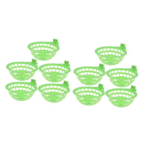 MERRYHAPY 10 STK lebendes Papageiennest vogelkäfig pet Supplies Pigeon Birdcage pombären Kanarienkäfig für Papageien Papageiennest Papageiennest Vogel s Papageienzubehör Vogelzubehör Green von MERRYHAPY