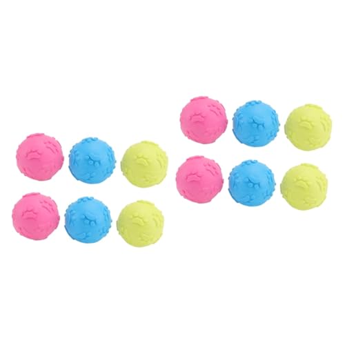 MERRYHAPY 12 STK Kauspielzeug für Hunde knete Spielzeug chew Toy Dogs Toys Haustierspielzeug weiches Spielzeug Flauschige Kuscheltiere Kugelkauspielzeug zahnende quietschende Spielzeuge von MERRYHAPY