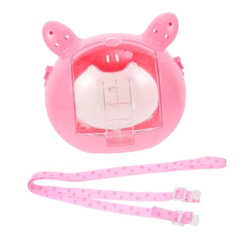 MERRYHAPY Outdoor-Reisekäfig für Hamster Eichhörnchen Chinchillas rosa Schweineform hochlichtbeständig Mini-Haustiertragetasche für Kleintiere von MERRYHAPY