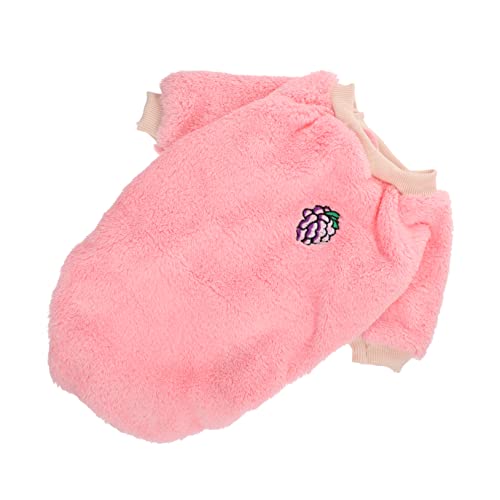 MERRYHAPY 1Stk Kleidung für Haustiere Haustier Wintermantel Flauschige Jacke Hundemantel warme Hundemäntel tierkostüme Tier kostüme Hund warme Kleidung warme Hundebekleidung Polyester Rosa von MERRYHAPY