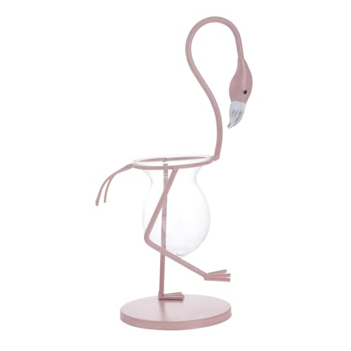 MERRYHAPY 1stk Flamingo-hydrokultur Flamingo-pflanzgefäß Grüner Pflanzentopf Grüne Dillvase Pflanzenterrarium Mit Ständer Hydroponische Behälter Tischdekoration Halter Für Luftpflanzen Glas von MERRYHAPY