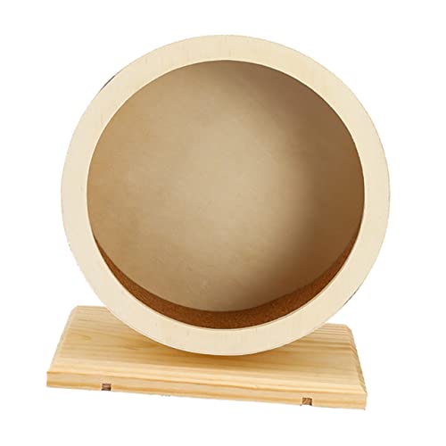 MERRYHAPY 1stk Flüsterlaufrad Aus Holz Haustier Spielzeug Hamster Silent Wheel Spielzeug Hamsterrad Spielzeug Laufräder Für Kleintiere Hamster-stummrad-Spielzeug Ökologisches Brett von MERRYHAPY