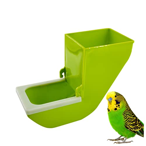 MERRYHAPY Ersatz Vogel Käfig Feeder Papagei Fütterung Box Grün 1pc Einfach Installieren von MERRYHAPY