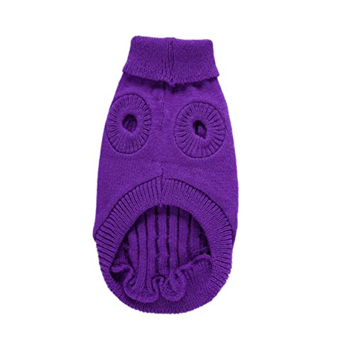 MERRYHAPY 1stk Haustier-Pullover Kätzchen Kostüm Weihnachtspullover Für Haustiere Haustier Hund Cosplay Anzug Hundejacke Für Kaltes Wetter Hund Winter Gestrickte Kleidung Violett Acryl von MERRYHAPY