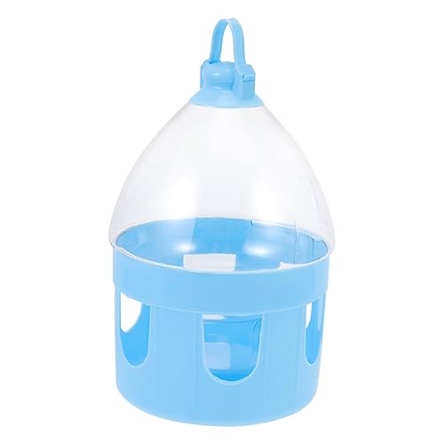 MERRYHAPY 1stk Taubenkessel Vogeltränke Für Käfig Automatische Taubenfütterung Fensterkolibri-futterspender Automatische Tränke Vogelfutterflasche Geflügeltränke Tauben Wassertopf Blue PVC von MERRYHAPY