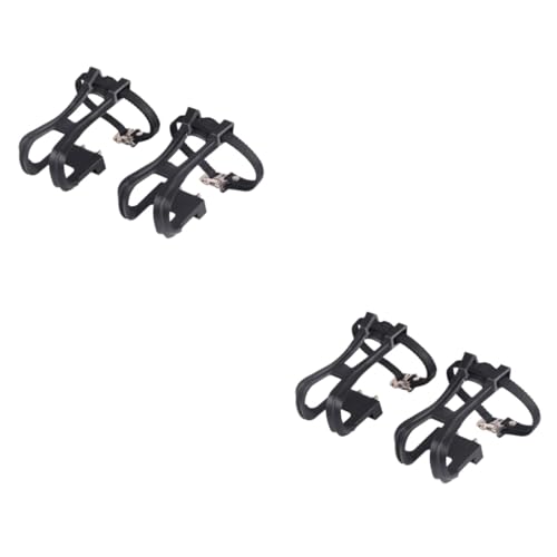 MERRYHAPY 2 Paar Zehenclip Für Fahrradpedale Aus Nylon Rennrad-Clip Fahrrad Zehe Fahrradzubehör Zehenclips Für Fahrradpedale Stationäre Fahrradpedale Trainieren Indoor-Pedale Radfahren Black von MERRYHAPY