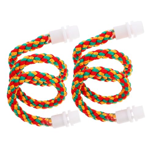 MERRYHAPY 2er-Pack Vogel-papagei-Spielzeug Sittich-Seil Sitzstange Papagei-Leiter Spielzeug Käfig-zubehör Vogel-Bungee-Seil Kletterseil-Set MERRYHAPY 2er-Pack Vogel-papagei-Spielzeug Sittich-Seil Sitzstange Papagei-Leiter Spielzeug Käfig-zubehör Vogel-Bungee-Seil Kletterseil-Set von MERRYHAPY