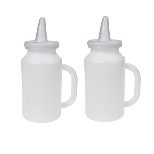 MERRYHAPY 2 Stück Kätzchen Milchflasche Lamm Milchflaschengriff Kalb Stillflasche Silikon Babyflasche Haustier Stillflasche Zuverlässige Kalbs Stillflasche Geflügel von MERRYHAPY