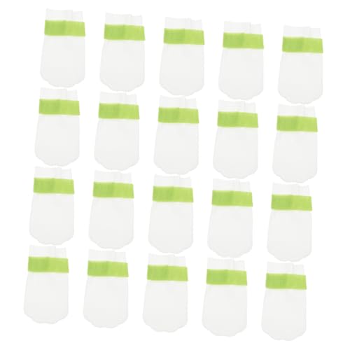 MERRYHAPY 20St Fußsäcke für Hunde hundeschuhe hundesocken Hundepfotenabdeckungen Hundepfoten Schutz Hundepfoten Booties Pfotenabdeckungen für Hunde Socken für Hunde Vlies Light Green von MERRYHAPY