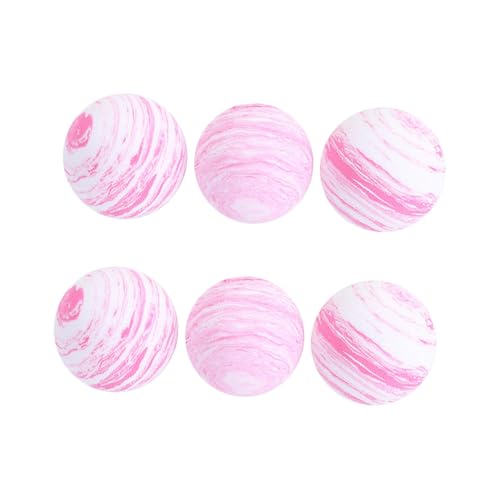 MERRYHAPY Eva Katzenball Bunte Aufspringende Bälle Für Katzen Und Welpen Lustiges Indoor Und Outdoor Für Haustiere Pink von MERRYHAPY