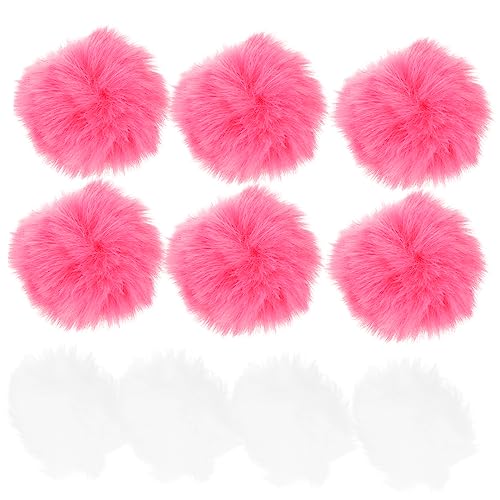 MERRYHAPY 20St künstliche Plüschbälle Flauschiger Schlüsselanhänger Hüte DIY Flauschige Bälle haircharm haaraccessoires nupsis Wohnkultur Pompons selber basteln Plüsch Pompons Kunstfell von MERRYHAPY