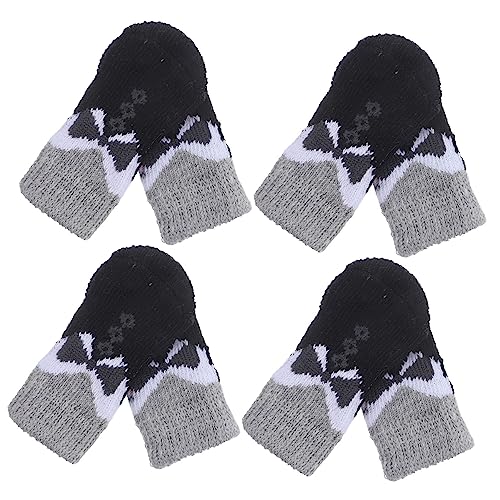 MERRYHAPY 24 STK Haustier socken Greifer Hundesocken Verstellbarer Pfotenschutz für Haustiere Socken für Stiefel Dog Socks Hunde Socke Strümpfe für Haustiere warme Haustiersocken Polyester von MERRYHAPY