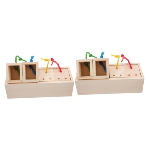 MERRYHAPY 2Er-Box Hamster Spielzeug zur Nahrungssuche Vögel interaktives Spielspielzeug Futterspender für Vogelkäfige hamsterspielzeug Hasen Spielzeug Hamster Futter verstecken Spielzeug von MERRYHAPY