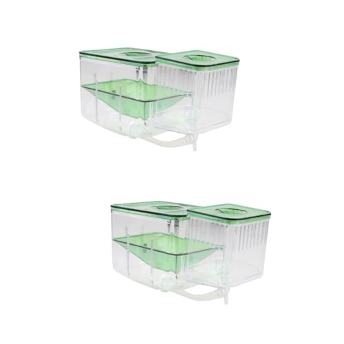 MERRYHAPY 2Er-Box isoliertes Aufzuchtbecken Aquarienbrutkasten Schutzbereich für Fischbrut Sichere Aufzucht von Fischbrut Fischgärtnerei für Aquarien Fisch-Tanks Zuchtbecken für Aquarien von MERRYHAPY