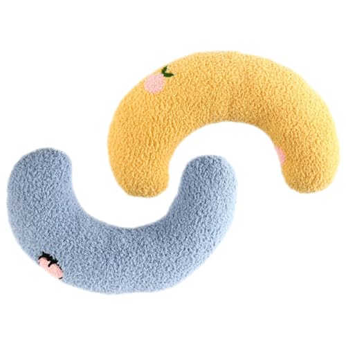 MERRYHAPY 2St ，，，， Plüsch Katzenkissen Schlafkissen für Katze Nackenkissen für Kätzchen Cute Bed cat Toys Nackenschutzkissen Katze nackenkissen PP Baumwolle von MERRYHAPY