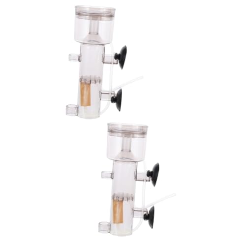 MERRYHAPY 2St Eiweißabschäumer Aquarium Luftsteine ​​für Aquarien Mini-Schwammfilter wasserreiniger hauswasserfilter Reinigungsmaschine für Aquarien Versorgung mit Aquarien Acryl Grey von MERRYHAPY