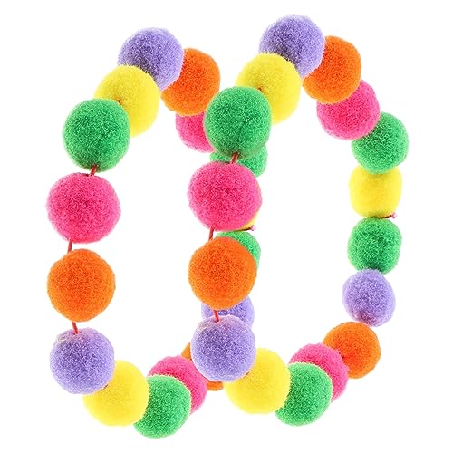 MERRYHAPY 2St Haustierhalsband Kitten cat katzentoliette Dekoratives Kätzchenhalsband hundehalsband dekor Cartoon-Welpen-Halsband schönes Welpenhalsband Kätzchen-Kragen Haarball Colorful von MERRYHAPY