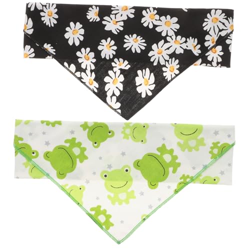 MERRYHAPY 2St Haustierschal Hunde schal Halstuch für Hunde Dog Towel Dog Toy Haustierspielzeug Tierhaare Kleine Hundehalsbänder Welpen-Bandana Hundehalsband Haustier-Lätzchen Hundelätzchen von MERRYHAPY