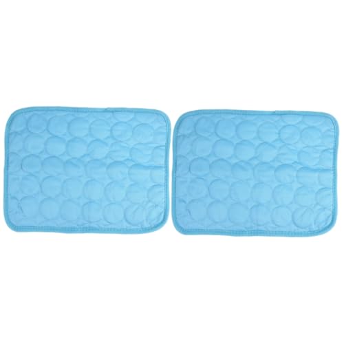 MERRYHAPY 2St Hund Eismatte Hund Coole Matte Haustier kühle Decke Haustier-Sommermatte kühlmatten für Haustiere Haustierkühlmatte matratzenauflage Katze Sommermatte Hund Sommermatte Blue von MERRYHAPY