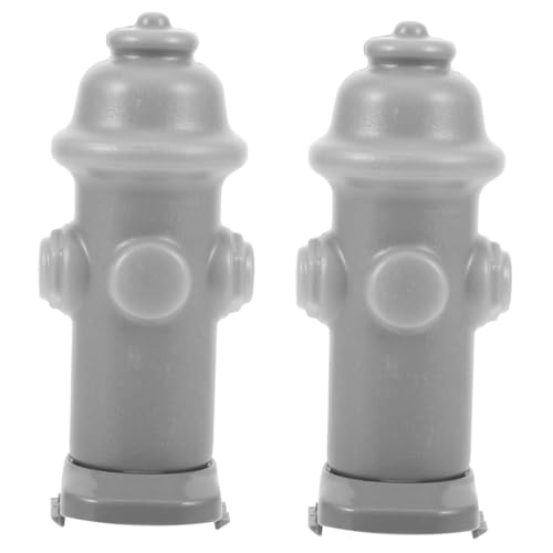 MERRYHAPY 2St Toilettenzubehör für Hunde Spielzeug-Feuerhydrant Haustierzubehör von Haustierzügen Plastik Light Grey von MERRYHAPY