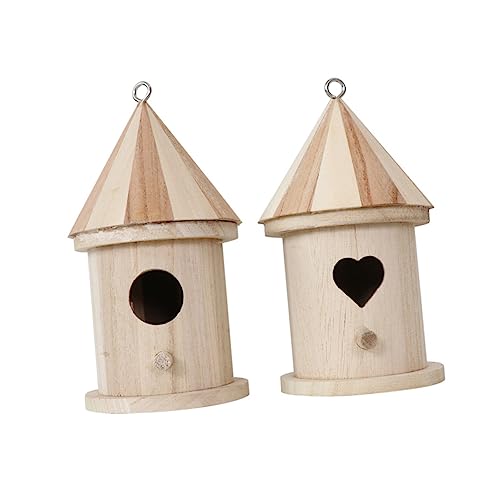 MERRYHAPY Holz Vogelnest Vogelhaus für Garten Nest Dekoration Hause Schmuck Party Favor Vogelhäuser für Outdoor von MERRYHAPY