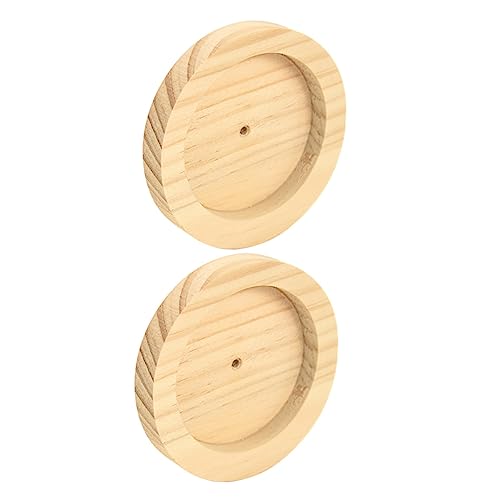 MERRYHAPY 2Pcs Holz Tier Feeder Bowl Hamster Lebensmittel Gericht Robust Dicht für Kleinen von MERRYHAPY