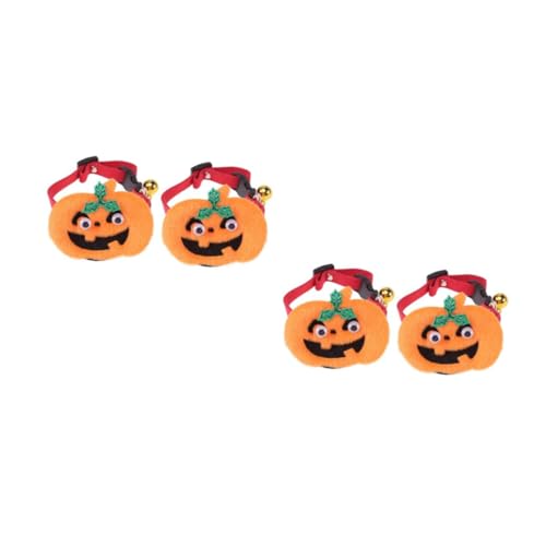 MERRYHAPY 2st Halloween-hundehalsband Fliege Haustierhalsband Haustier Hundehalsband Welpenhalsband Weihnachtshalsbänder Haustier Hund Halsketten Hund Fliege Halsband Kragen Orange von MERRYHAPY